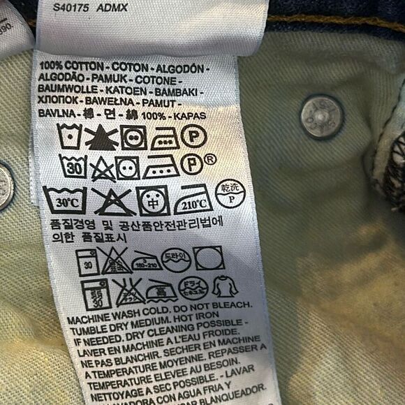 LEVI'S Men's 569 Loose Straight Medium Wash Jeans Size W38 x L32 - Picture 8 of 10